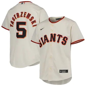 youth nike mike yastrzemski cream san francisco giants home